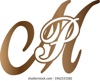 MP LOGO WITH GRADIANT GOLDEN