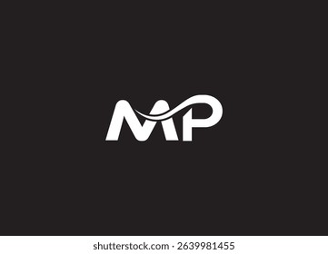 MP modern creative logo design and initial logo