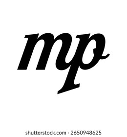 mp design de logotipo minimalista moderno intemporal que combina simplicidade e elegância, ideal para empresas que buscam uma identidade de marca limpa, profissional e duradoura em plataformas digitais e de impressão.