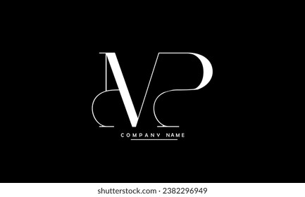 MP, PM Abstract Letters Logo Monogram