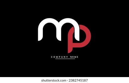 MP, PM Abstract Letters Logo Monogram