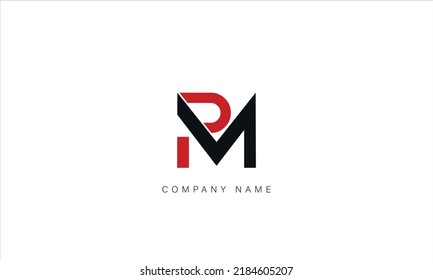 MP, PM Alphabet Letters Logo Monogram