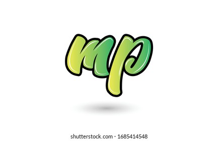 MP PM Letter Logo Design Template Vector
