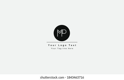 MP or PM letter logo. Unique attractive creative modern initial MP PM M P initial based letter icon logo
