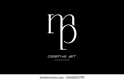 MP, PM, M, P abstract letters logo monogram