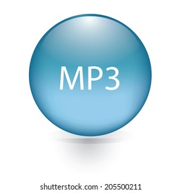 MP3 blue button