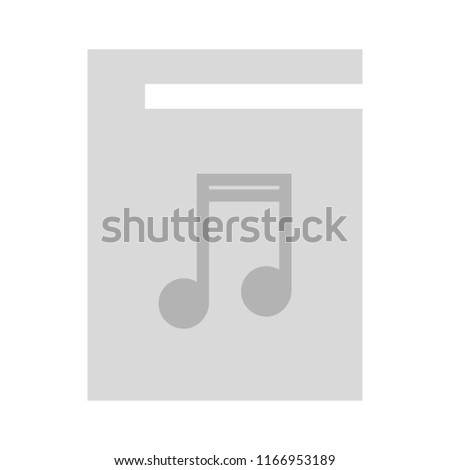 mp3 file - flat Vector icon - illustration of music player icon isolated on white