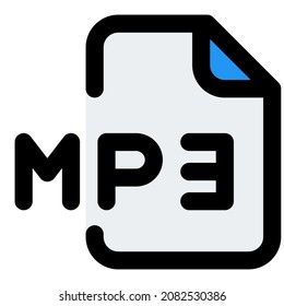 MP3 as a file format commonly designates files containing an elementary stream audio encoded data
