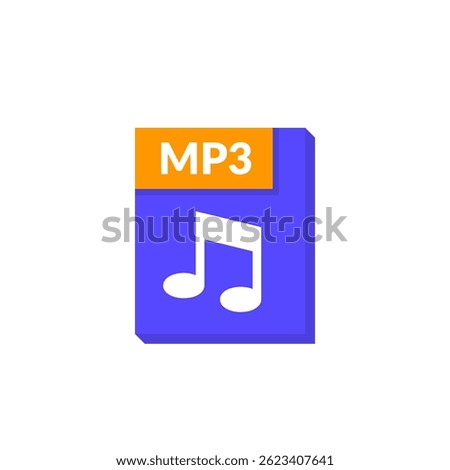 mp3 file icon, lossy audio format