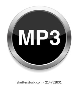 mp3 glossy icon