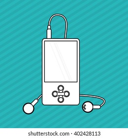 mp3 icon design, vector illustration