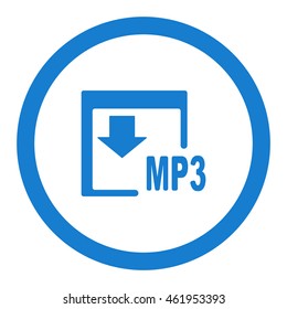 MP3 Icon, flat design style