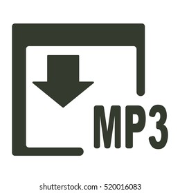MP3  icon illustration isolated vector sign symbol