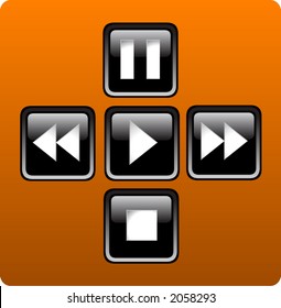 Mp3 Music Control Stock Vector (Royalty Free) 2058293