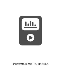 Mp3 music icon illustration vector graphic