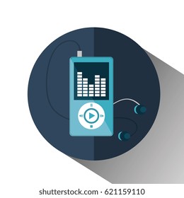mp3 music player isolated icon