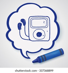 mp3 player doodle