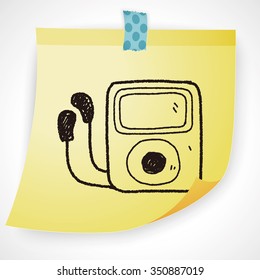 mp3 player doodle