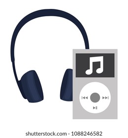 mp3 player with earphones device