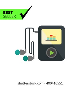 Mp3 player with headphones