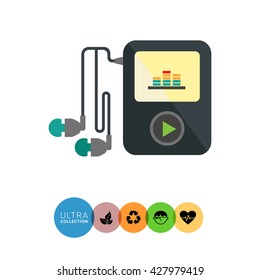 Mp3 player with headphones