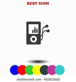 Mp3 player icon. 