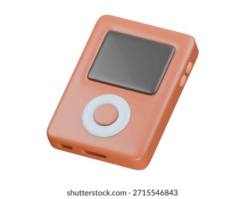 Icono de reproductor MP3 Ilustración 3D render