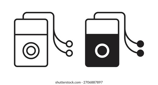 Colección de iconos de reproductor Mp3. iconos simples modernos para el Web