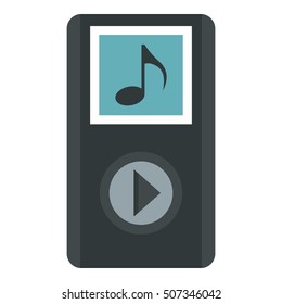 MP3 player icon. Flat illustration of MP3 player vector icon for web
