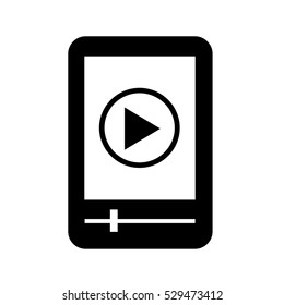 MP3 player icon illustration design