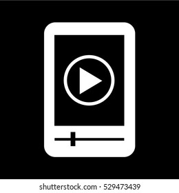 MP3 player icon illustration design