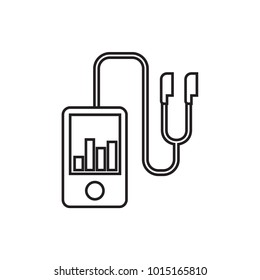 mp3 player icon illustration isolated vector sign symbol
