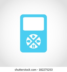 Mp3 Player Icon Isolated on White Background