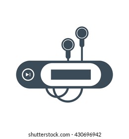 mp3 player Icon Isolated on White Background.vector illustration icon