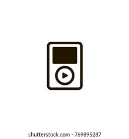 mp3 player icon. sign design