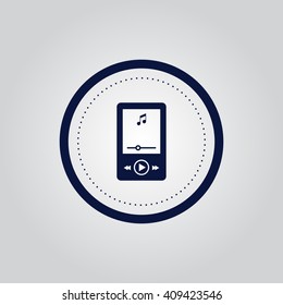 MP3 Player icon vector