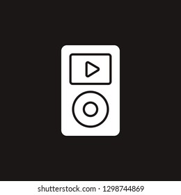 mp3 player icon. mp3 player vector design. sign design