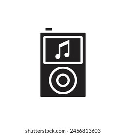 mp3 player icon vector template illustration logo design