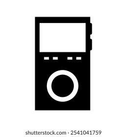MP3-Player auf weißem Hintergrund