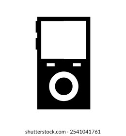 Reprodutor Mp3 ilustrado em fundo branco