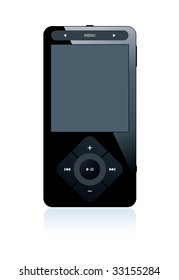 mp3 player isolated on white