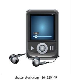 Mp3 Player With Mini Headphones