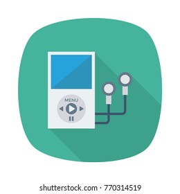 mp3 player square rounded