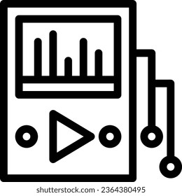 mp3 player vecor design for download. Eps