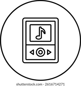 Mp3 Player vector icon. Can be used for printing, mobile and web applications.