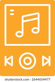 Mp3 Player vector icon. Can be used for printing, mobile and web applications.