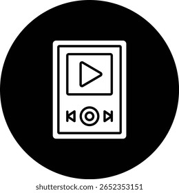 Mp3 Player vector icon. Can be used for printing, mobile and web applications.