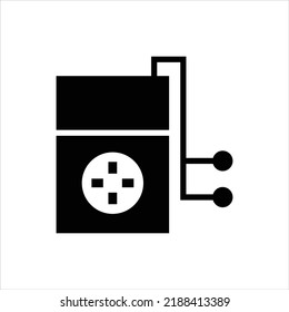 Diseño de símbolo de icono vector de reproductor MP3