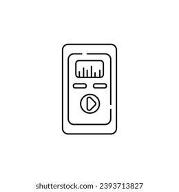 mp3 player vector type icon