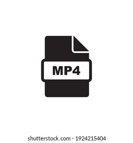 mp4 file icon symbol sign vector